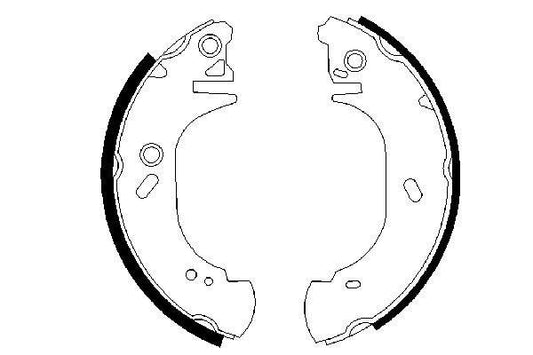 BOSCH 0986487525 Brake Shoe Set Rear 65mm Width Fits Ford Opel Renault Vauxhall