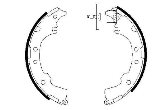 BOSCH 0986487588 Brake Shoe Set Rear Fits Toyota Picnic Liteace Town Ace