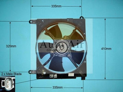 AUTO AIR 05-1128 Radiator Fan Electric Motor Centre Fits Daewoo Leganza