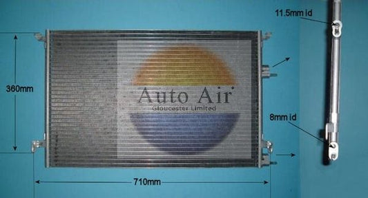 Auto Air 16-6020 A/C Condenser Air Conditioning Fits Cadillac BLS Saab 9-3 9-3X