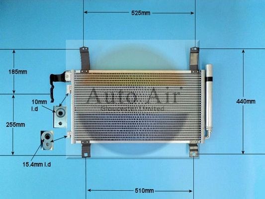 AUTO AIR 16-9911 Air Conditioning Condenser A/C Air Con Fits Mazda Mazda6