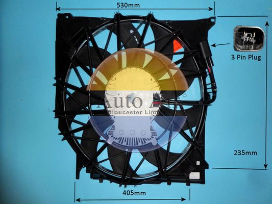 AUTO AIR 05-1087 Radiator Fan Electric Motor Centre Cooling System Fits BMW X3