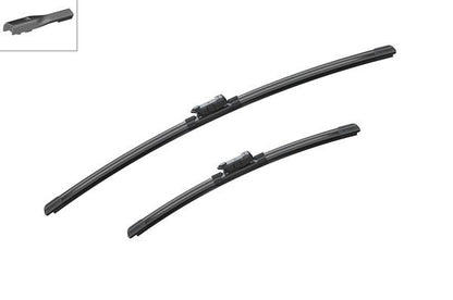 2 x BOSCH AEROTWIN A556S Flat Wiper Blades (Pair) Fits Audi DS Seat Skoda VW