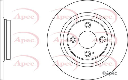 APEC DSK2579 Brake Disc Rear Solid Braking 276mm Outer Diameter Fits Mazda MX-5
