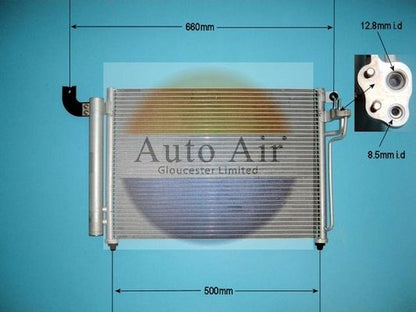 AUTO AIR 16-1080 Air Conditioning Condenser A/C Air Con Replacement For Kia Rio