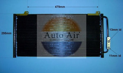 AUTO AIR 16-8893 Air Conditioning Condenser A/C Air Con Fits Honda MG Rover