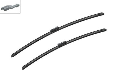 2 x BOSCH AEROTWIN A585S Flat Wiper Blades (Pair) 680/625mm Fits Opel Vauxhall