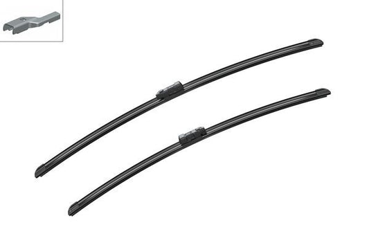 2 x BOSCH AEROTWIN A585S Flat Wiper Blades (Pair) 680/625mm Fits Opel Vauxhall