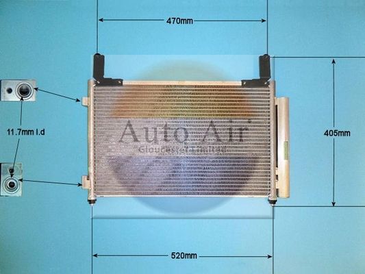 AUTO AIR 16-9793 Air Condenser A/C Air Conditioning Fits Chevrolet Matiz Spark