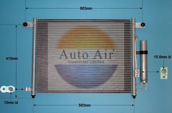AUTO AIR 16-2050 Air Condenser A/C Air Conditioning Fits Chevrolet Daewoo