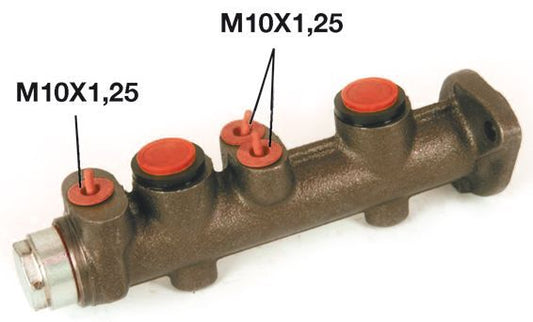 BOSCH 0986481018 Brake Master Cylinder Cast Iron 3 Connectors Fits Fiat 125 132