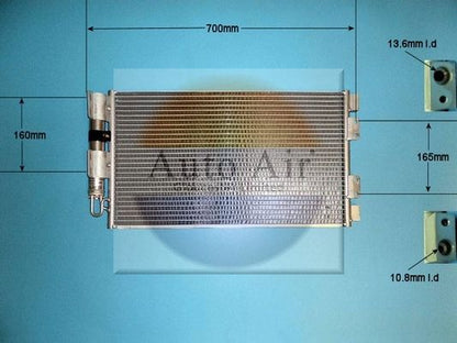 AUTO AIR 16-6588 Air Condenser A/C Air Conditioning Fits Land Rover Freelander