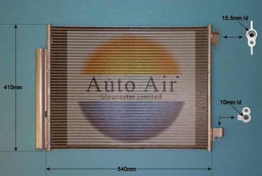 Auto Air 16-1995 A/C Condenser Air Conditioning Fits Dacia Nissan Renault Smart