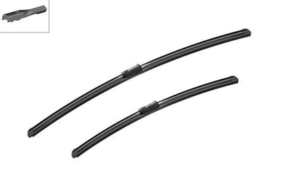 2 x BOSCH AEROTWIN A587S Flat Wiper Blades (Pair) 680/515mm Fits Audi Bentley