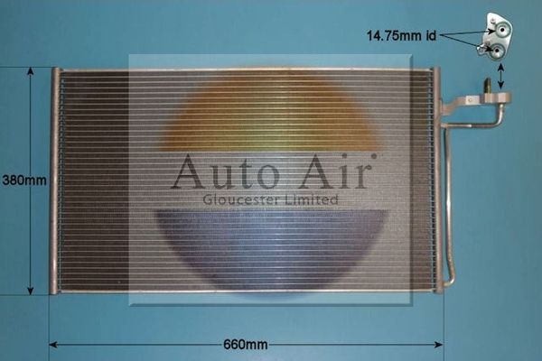 Auto Air 16-0004 A/C Condenser Air Conditioning Fits Volvo C30 C70 S40 V50