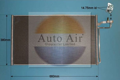 Auto Air 16-0004 A/C Condenser Air Conditioning Fits Volvo C30 C70 S40 V50