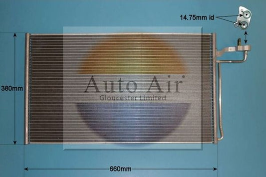 Auto Air 16-0004 A/C Condenser Air Conditioning Fits Volvo C30 C70 S40 V50