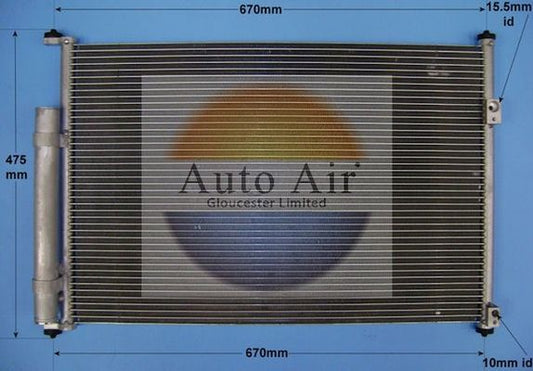 Auto Air 16-6106 A/C Air Con Condenser Air Conditioning Fits Suzuki Grand Vitara