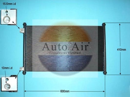AUTO AIR 16-1053 Air Conditioning Condenser A/C Air Con Fits Honda Accord