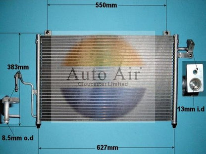 AUTO AIR 16-1189A Air Conditioning Condenser A/C Air Con Fits Mazda Premacy