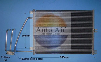 AUTO AIR 16-6201 Air Conditioning Condenser A/C Air Con For Vauxhall Vectra