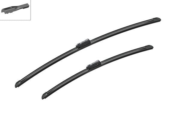 2 x BOSCH A622S Wiper Blades (Pair) Fits Audi Jaguar Porsche Ssangyong VW