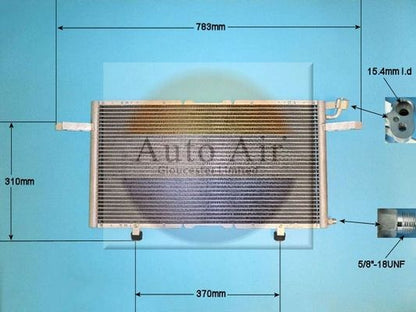 AUTO AIR 16-6203 Air Condenser A/C Air Conditioning Fits Vauxhall Frontera