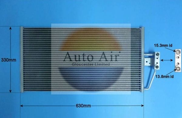 AUTO AIR 16-9740 Air Conditioning Condenser A/C Air Con Fits BMW 5 Series