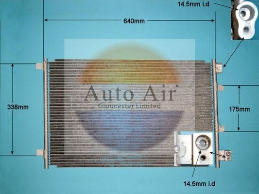 Auto Air 16-1342 A/C Condenser Air Conditioning Fits Nissan Qashqai/Qashqai+2