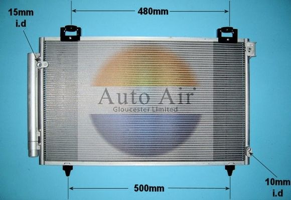 Auto Air 16-1092 A/C Air Con Condenser Air Conditioning Fits Toyota Avensis