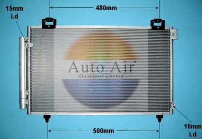 Auto Air 16-1092 A/C Air Con Condenser Air Conditioning Fits Toyota Avensis