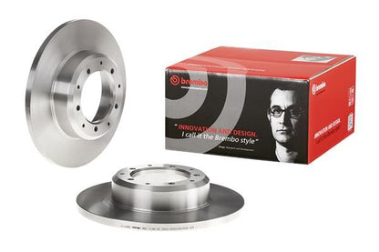 2x BREMBO 08.A841.10 Brake Disc Rear Solid Braking Fits Land Rover Defender
