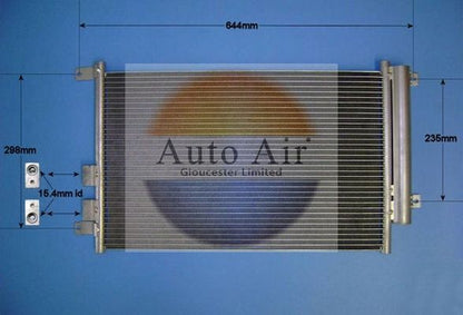 AUTO AIR 16-9694 Air Condenser A/C Air Conditioning Fits Alfa Romeo 147 156 GT
