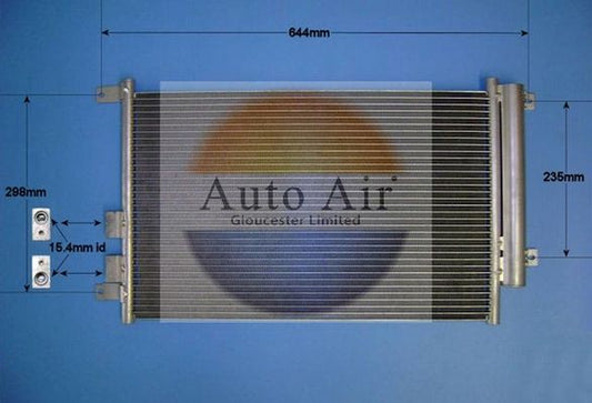 AUTO AIR 16-9694 Air Condenser A/C Air Conditioning Fits Alfa Romeo 147 156 GT