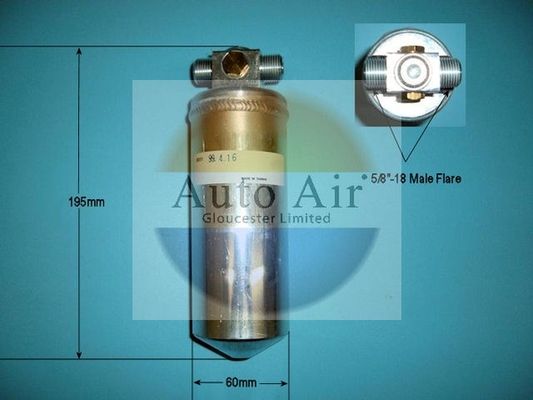 AUTO AIR 31-0064 Air Receiver Dryer A/C Air Conditioning Fits Kia Sportage