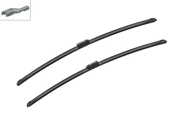 2 x BOSCH AEROTWIN A640S Flat Wiper Blades (Pair) 725/725mm Length Fits Ford