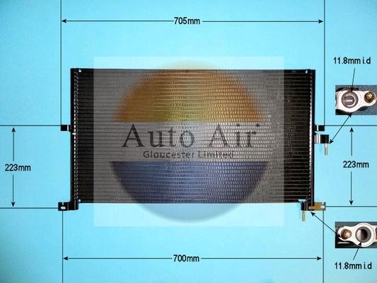 AUTO AIR 16-1172A Air Conditioning Condenser A/C Air Con Fits Jaguar X-Type