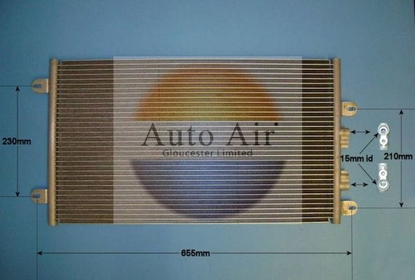 AUTO AIR 16-9735 Air Conditioning Condenser A/C Air Con Fits Alfa Romeo 147