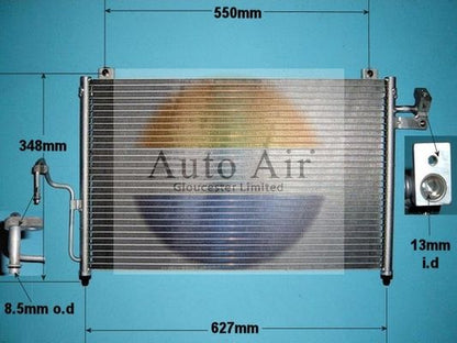 AUTO AIR 16-1189 Air Conditioning Condenser Fits Mazda 323 F/P 323 Protege