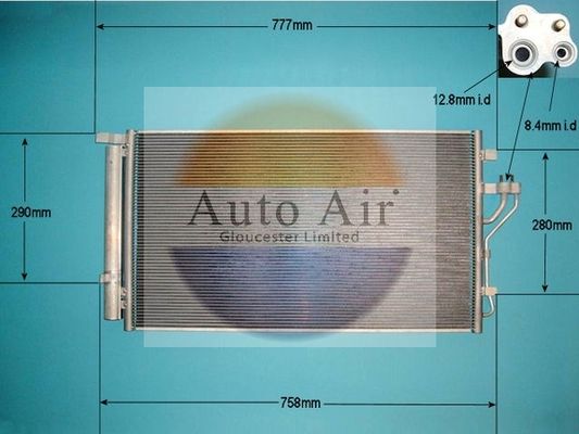 Auto Air 16-1425 Air Conditioning Condenser For Hyundai ix35 Kia Carens Sportage