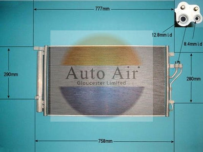 Auto Air 16-1425 Air Conditioning Condenser For Hyundai ix35 Kia Carens Sportage