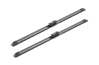 2 x BOSCH AEROTWIN A052S Flat Wiper Blades (Pair) 530/530mm Length Fits Skoda