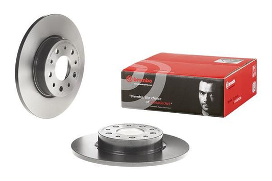 2x BREMBO 08.A915.21 Brake Disc Rear Solid Braking System Fits Fiat Tipo 500L
