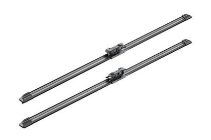 2 x BOSCH AEROTWIN A099S Flat Wiper Blades (Pair) 650/650mm Length Fits Seat