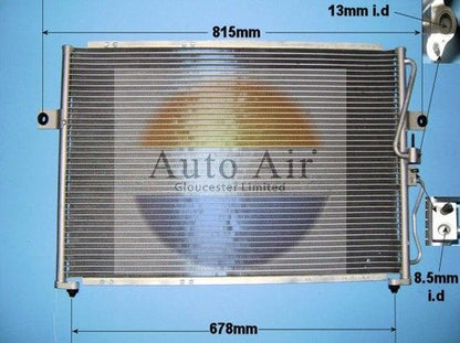 AUTO AIR 16-1175 Air Conditioning Condenser Air Con Replacement Fits Kia Sedona