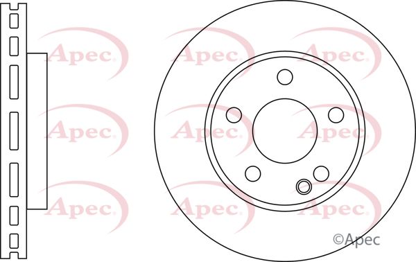 APEC DSK3770 Brake Disc Front Vented Braking System Fits Mazda Bongo Friendee