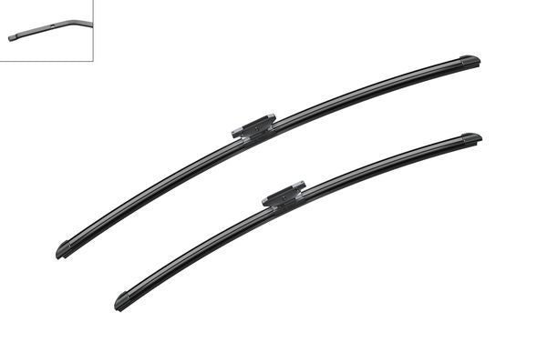 2 x BOSCH AEROTWIN A664S Flat Wiper Blades (Pair) 750/650mm Fits Renault