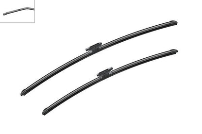 2 x BOSCH AEROTWIN A664S Flat Wiper Blades (Pair) 750/650mm Fits Renault