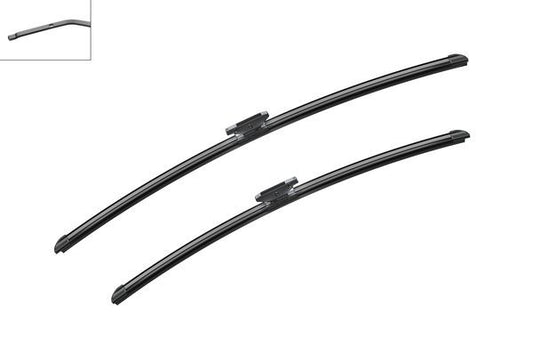 2 x BOSCH AEROTWIN A664S Flat Wiper Blades (Pair) 750/650mm Fits Renault