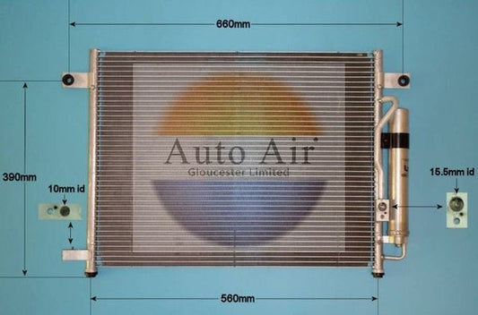 AUTO AIR 16-2048 Air Condenser A/C Air Conditioning Fits Chevrolet Daewoo